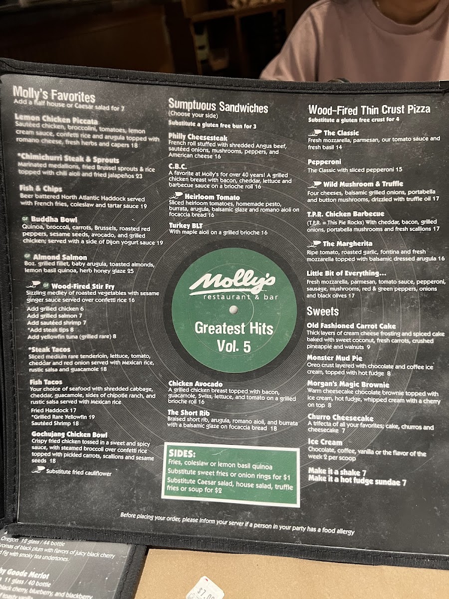 Molly's Restaurant & Bar Menu - Image 6